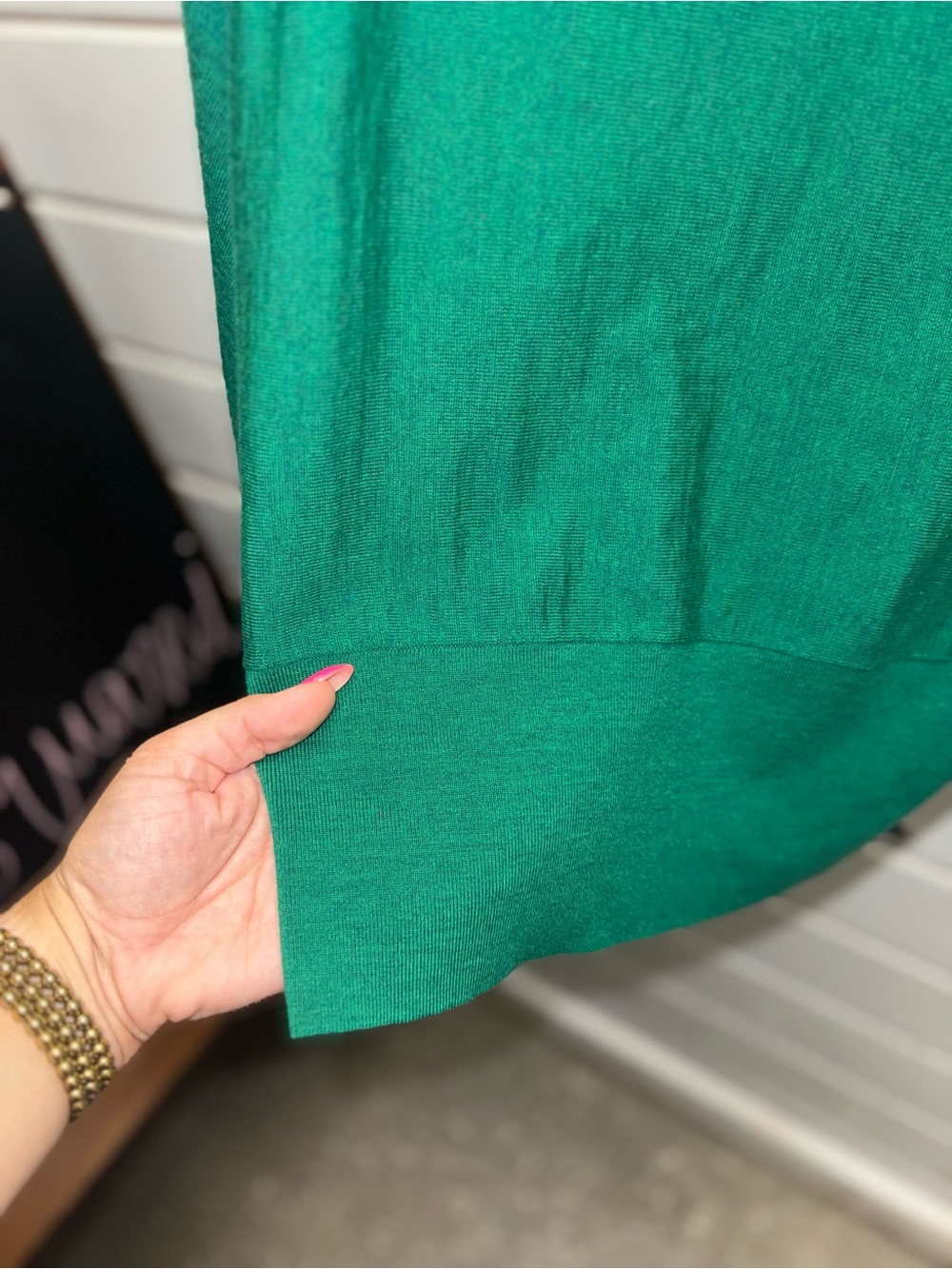 Talbots Emerald Green Merino Wool Crewneck Sweater - Picture 4 of 5